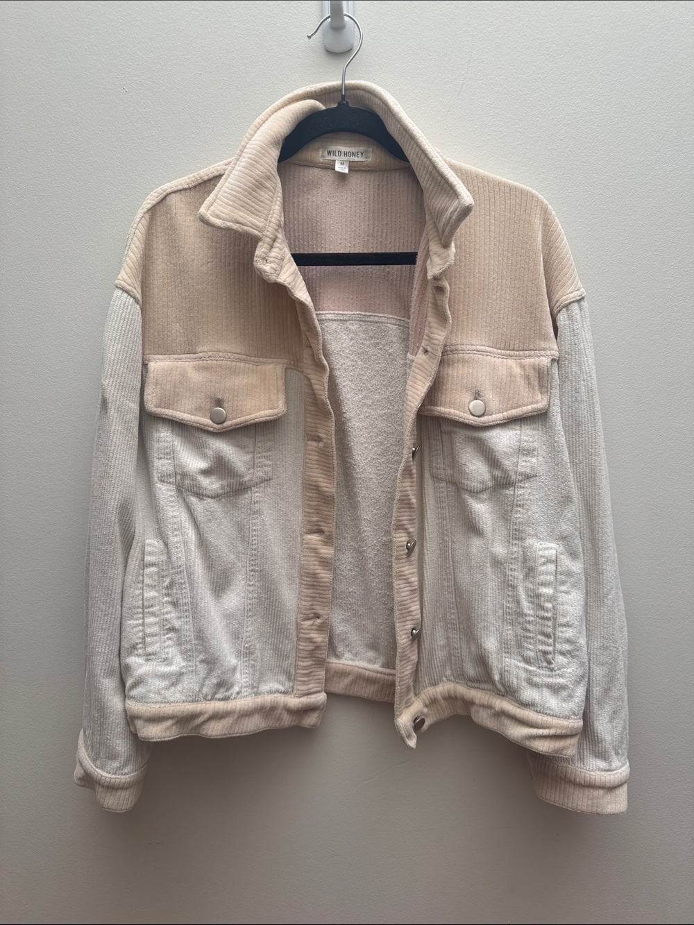 Wild Honey Two-Tone Corduroy Jacket